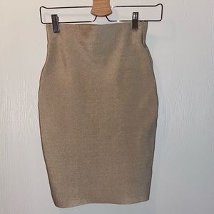 Champagne colored bandage skirt